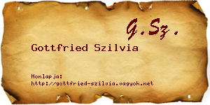 Gottfried Szilvia névjegykártya