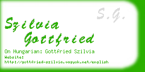 szilvia gottfried business card